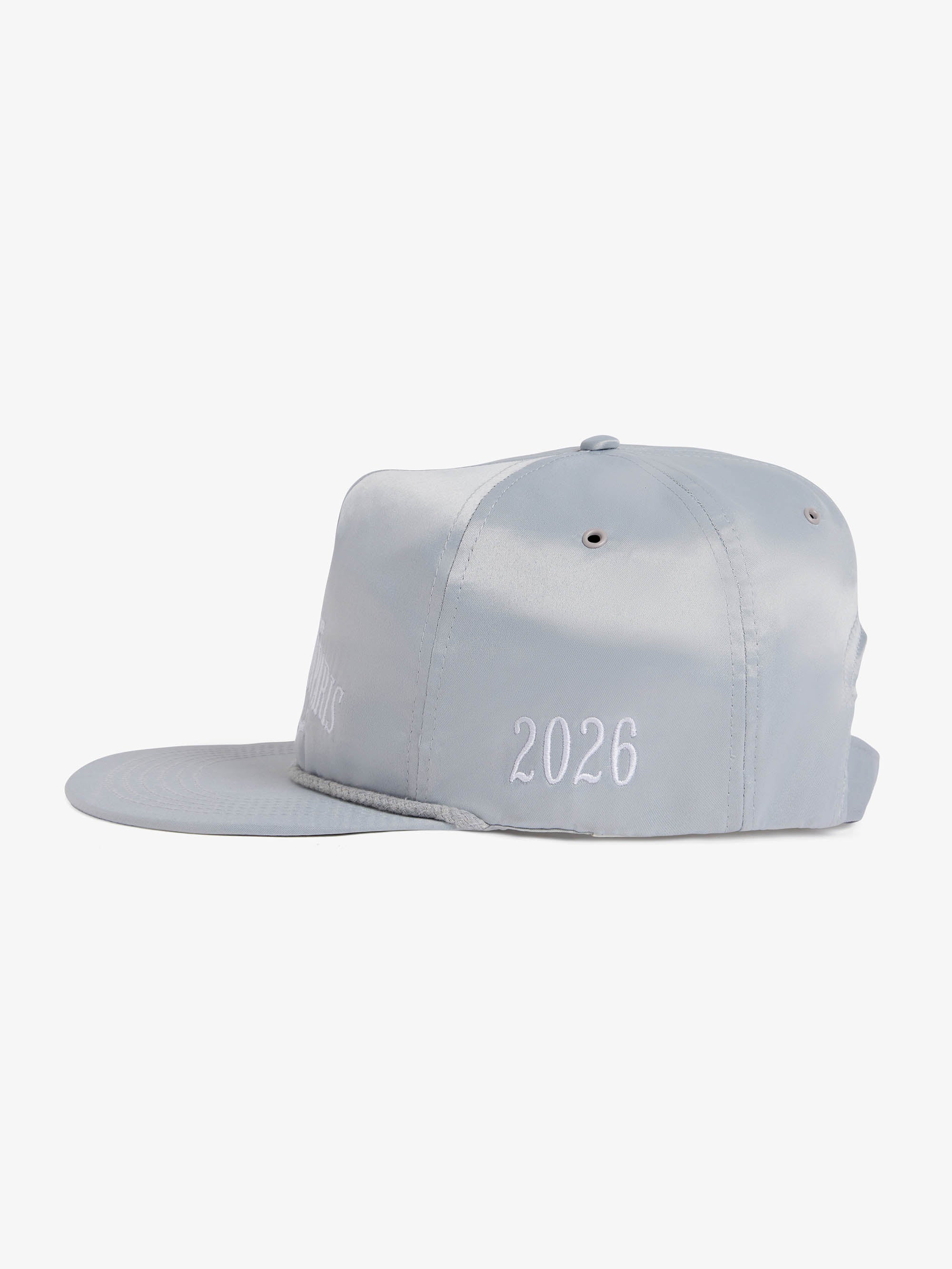 La casquette Odyssée en satin grise - Image 2
