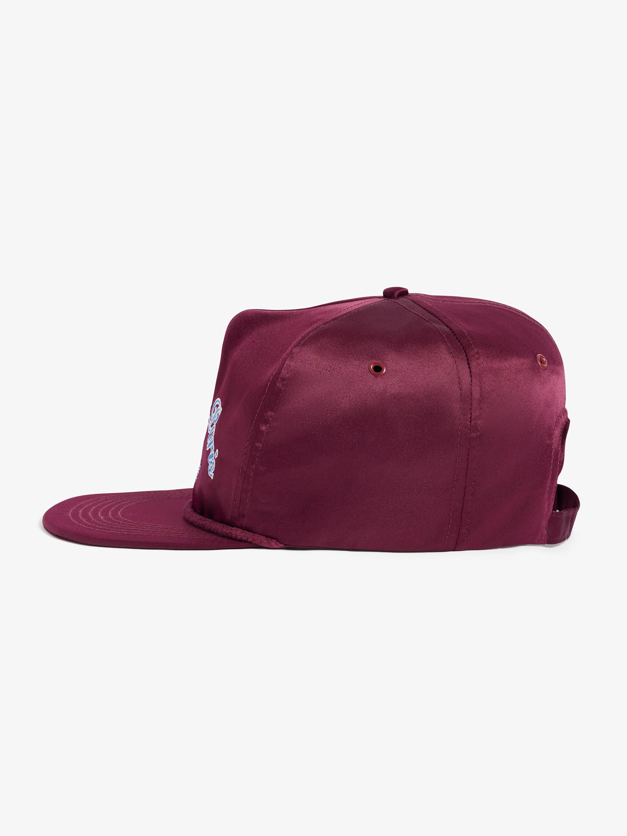 La casquette Odyssée satinée bordeaux - Image 2