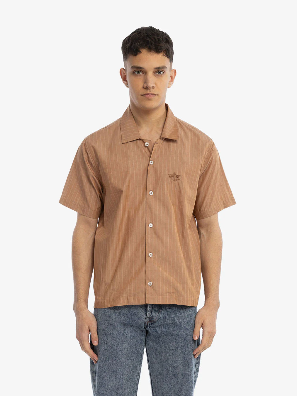 La chemise manches courtes marron - Image 2