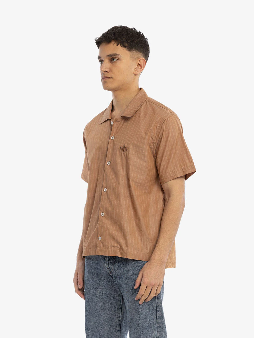 La chemise manches courtes marron - Image 3