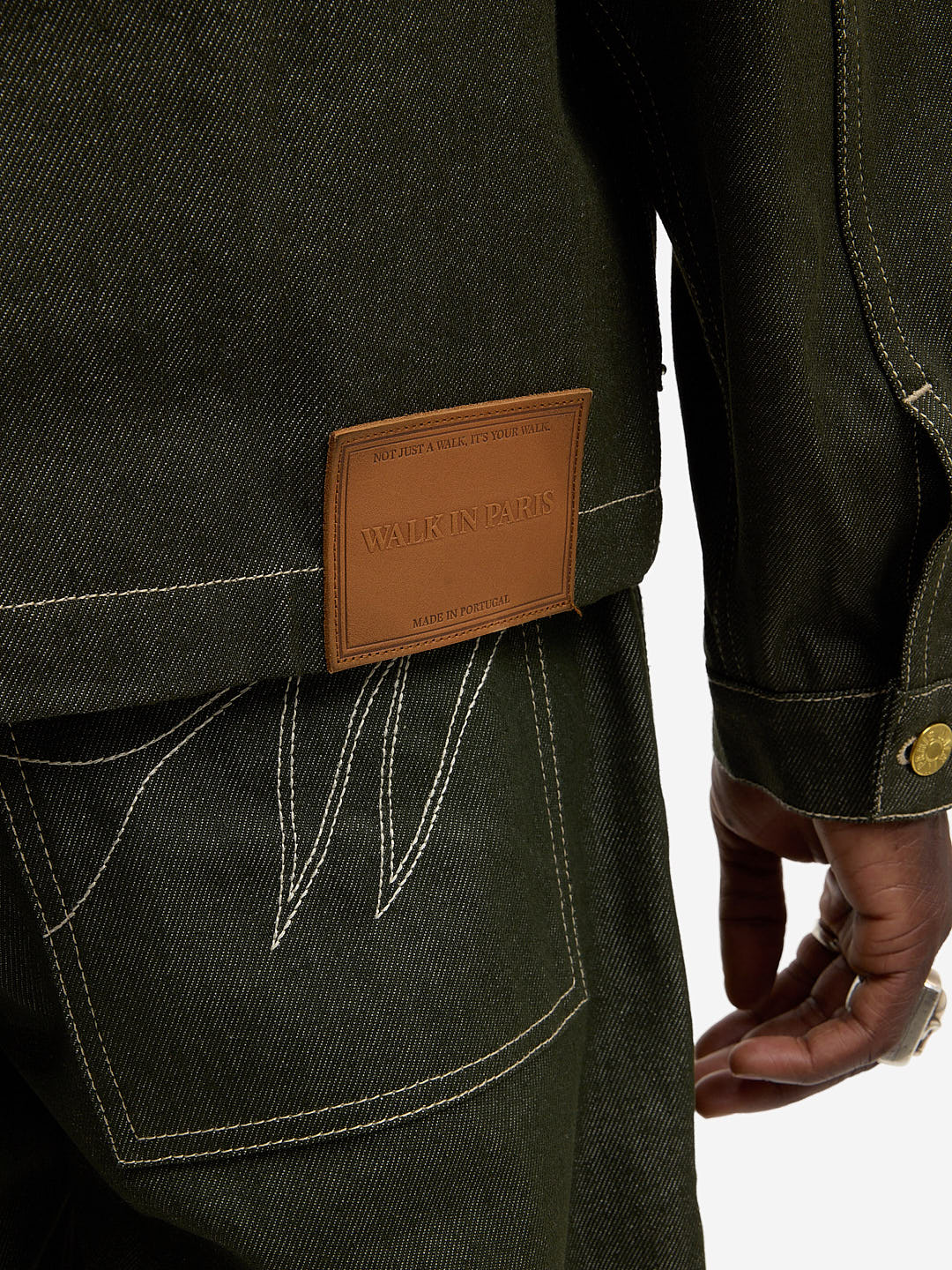 La veste du menuisier en denim vert - Image 11
