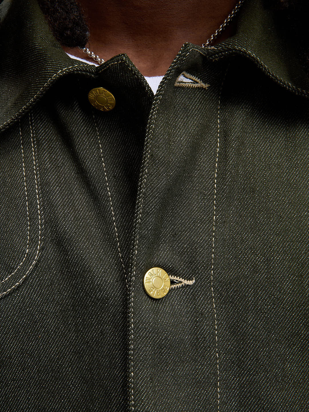 La veste du menuisier en denim vert - Image 8