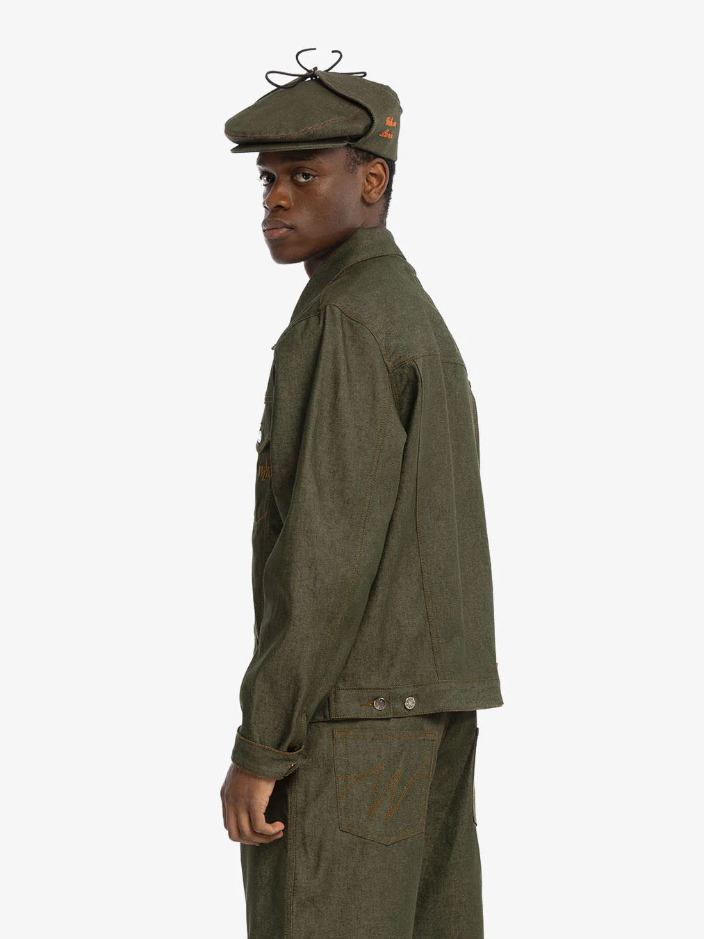 La veste en denim brut vert - Image 7