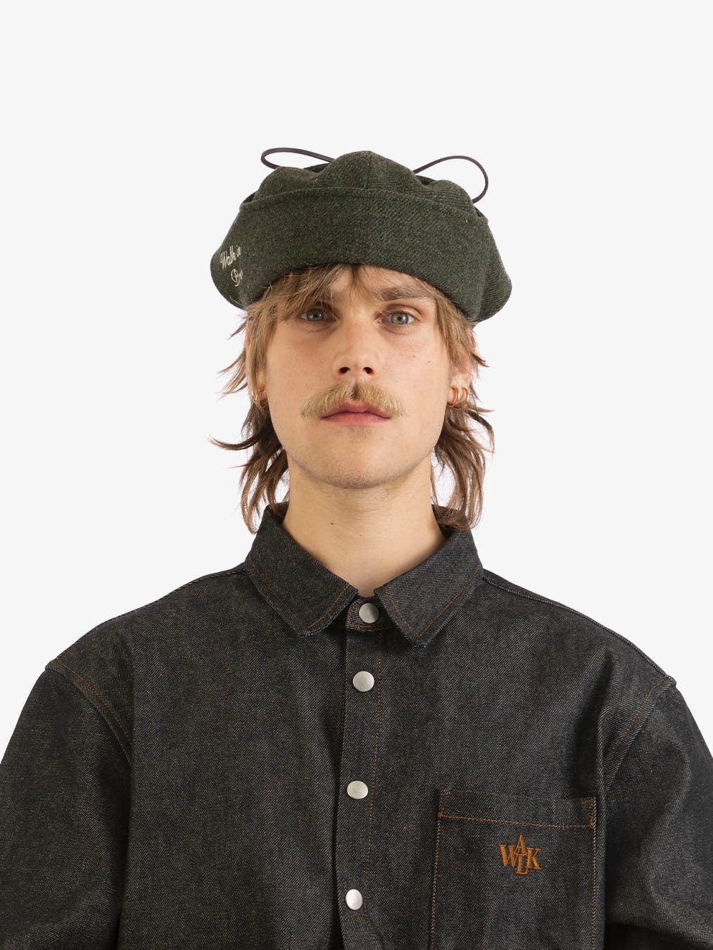 Le béret Sherlock en laine vert forêt - Image 6