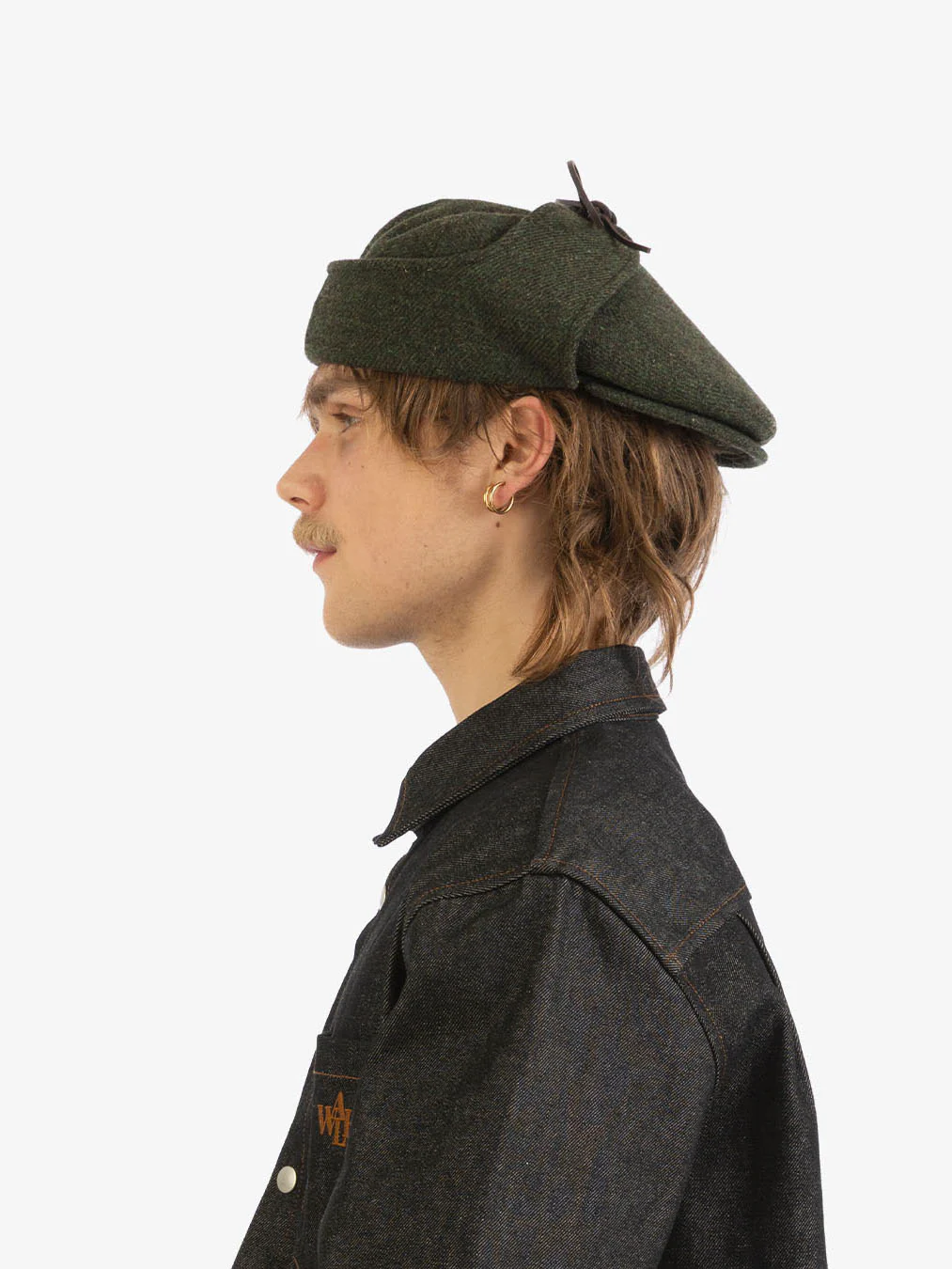Le béret Sherlock en laine vert forêt - Image 7