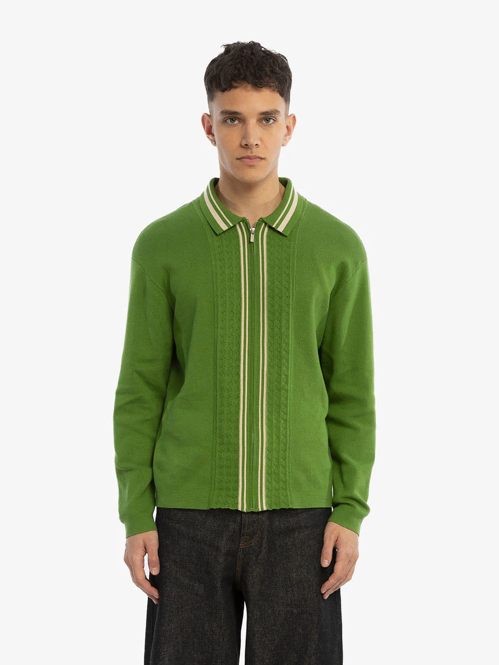 Le cardigan en maille vert émeraude - Image 3