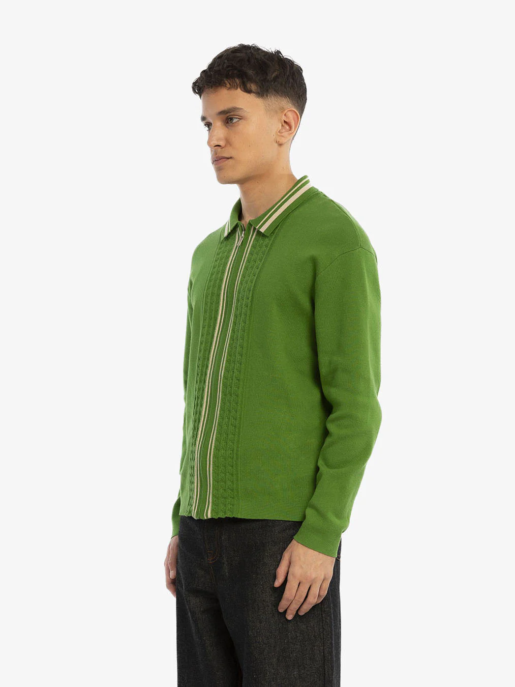 Le cardigan en maille vert émeraude - Image 4