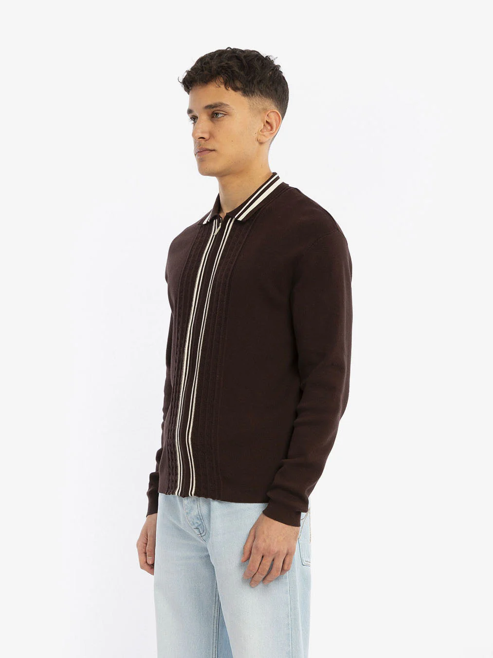 Le cardigan marron à manches longues - Image 3