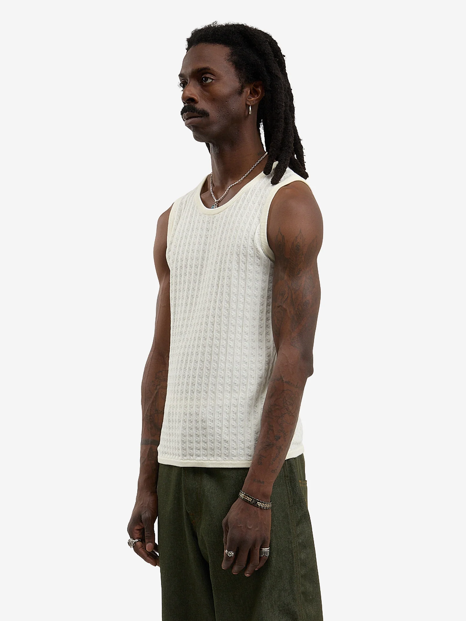Le débardeur en maille beige - Image 4