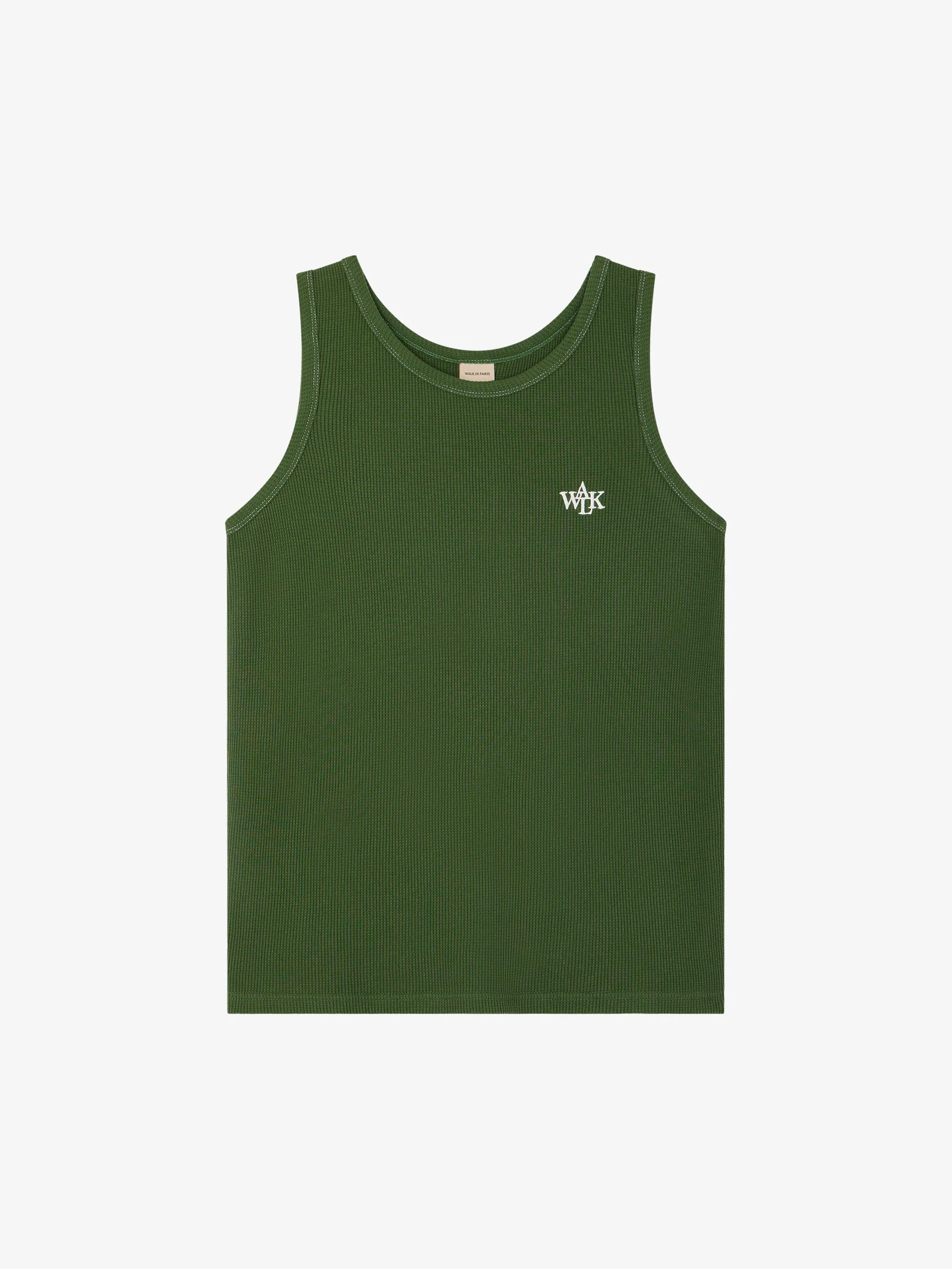 Le débardeur vert brodé
