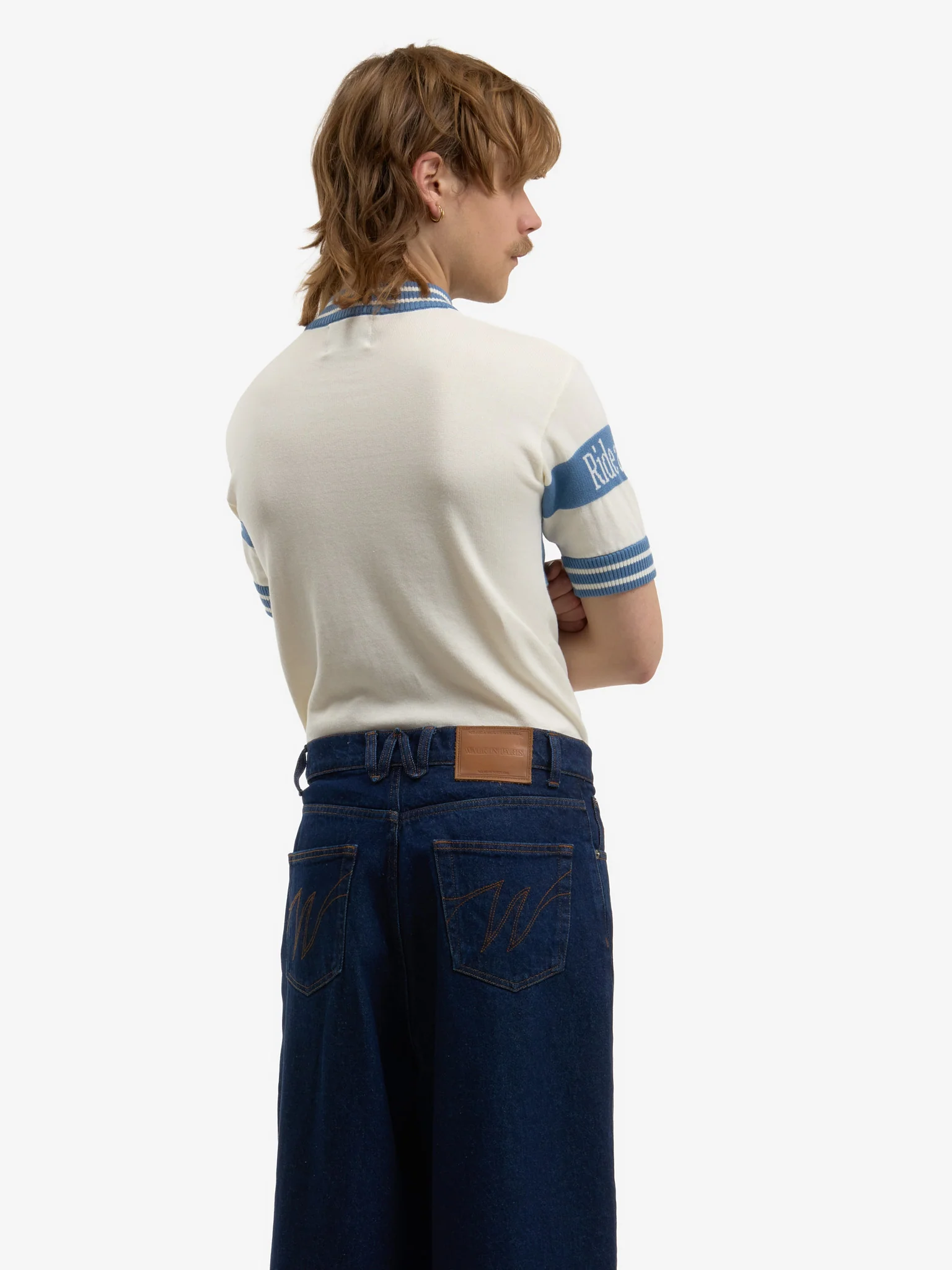 Le maillot de cycliste en maille bleu - Image 4