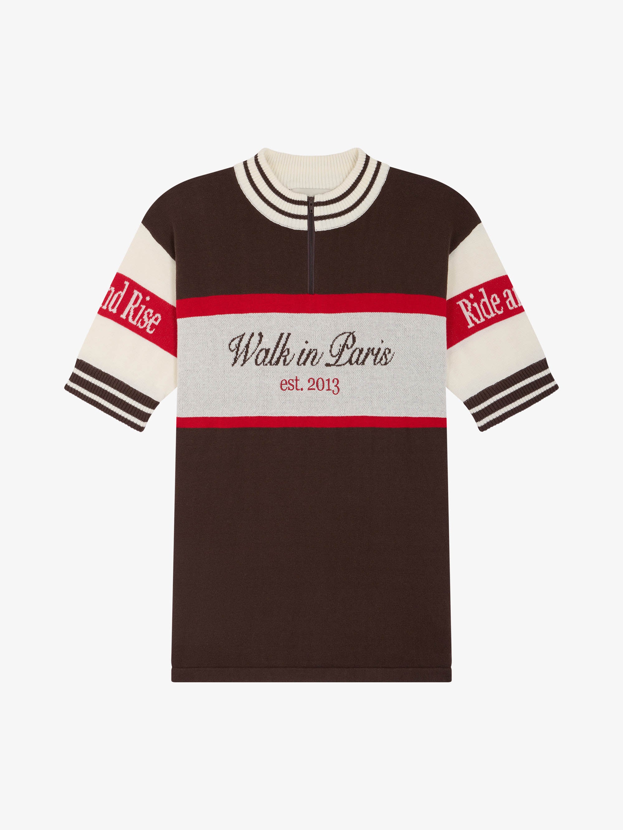 Le maillot de cycliste en maille marron
