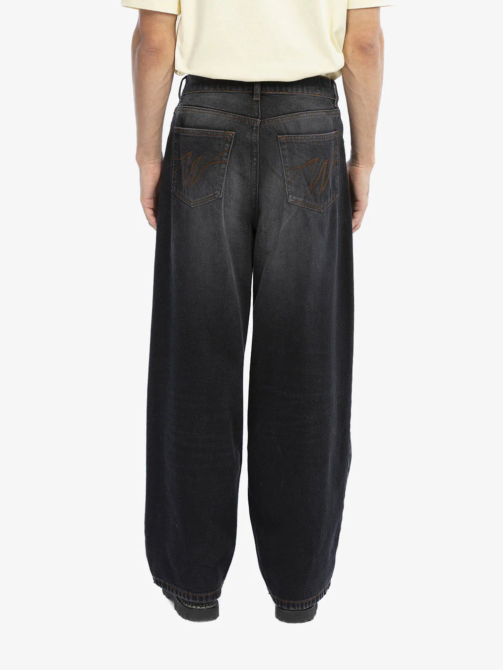 Le pantalon baggy en denim noir délavé - Image 5