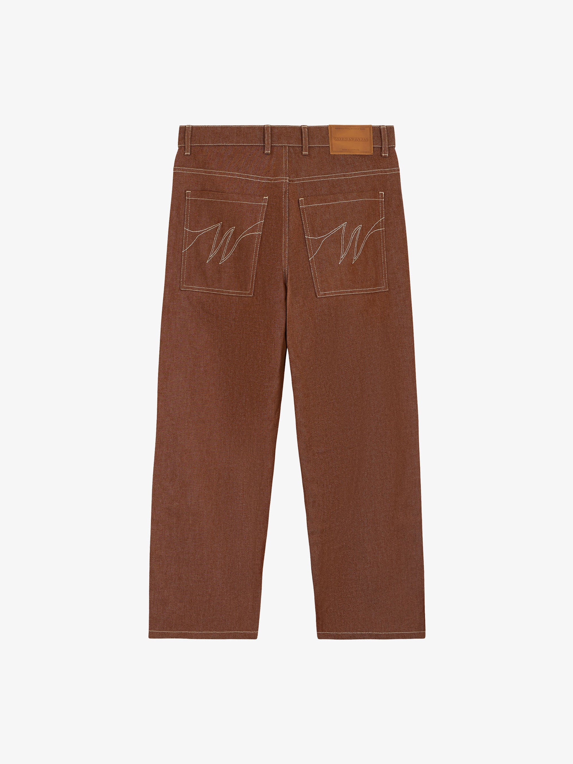 Le pantalon de menuisier en denim marron - Image 2