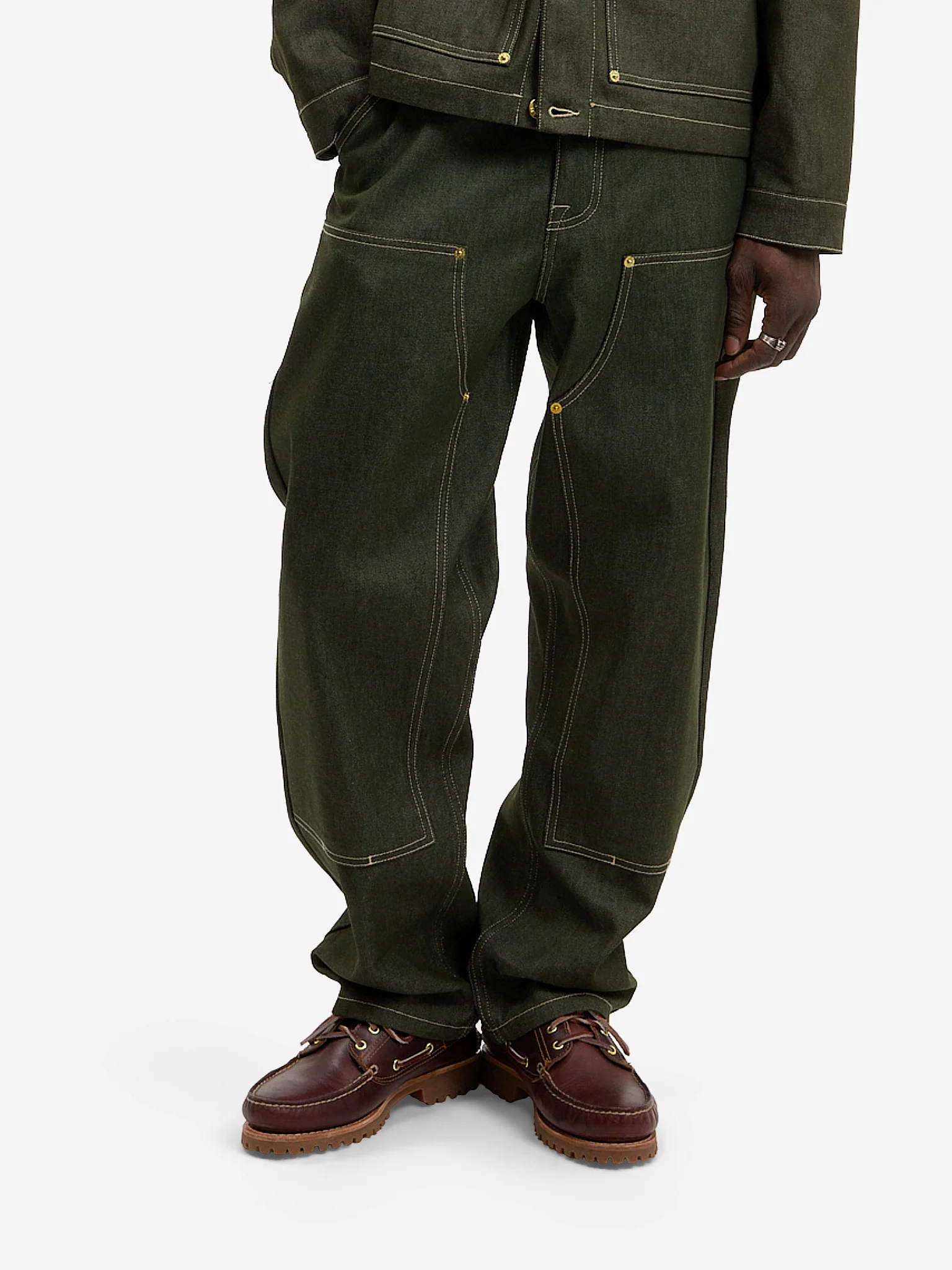 Le pantalon du menuisier en denim vert - Image 7