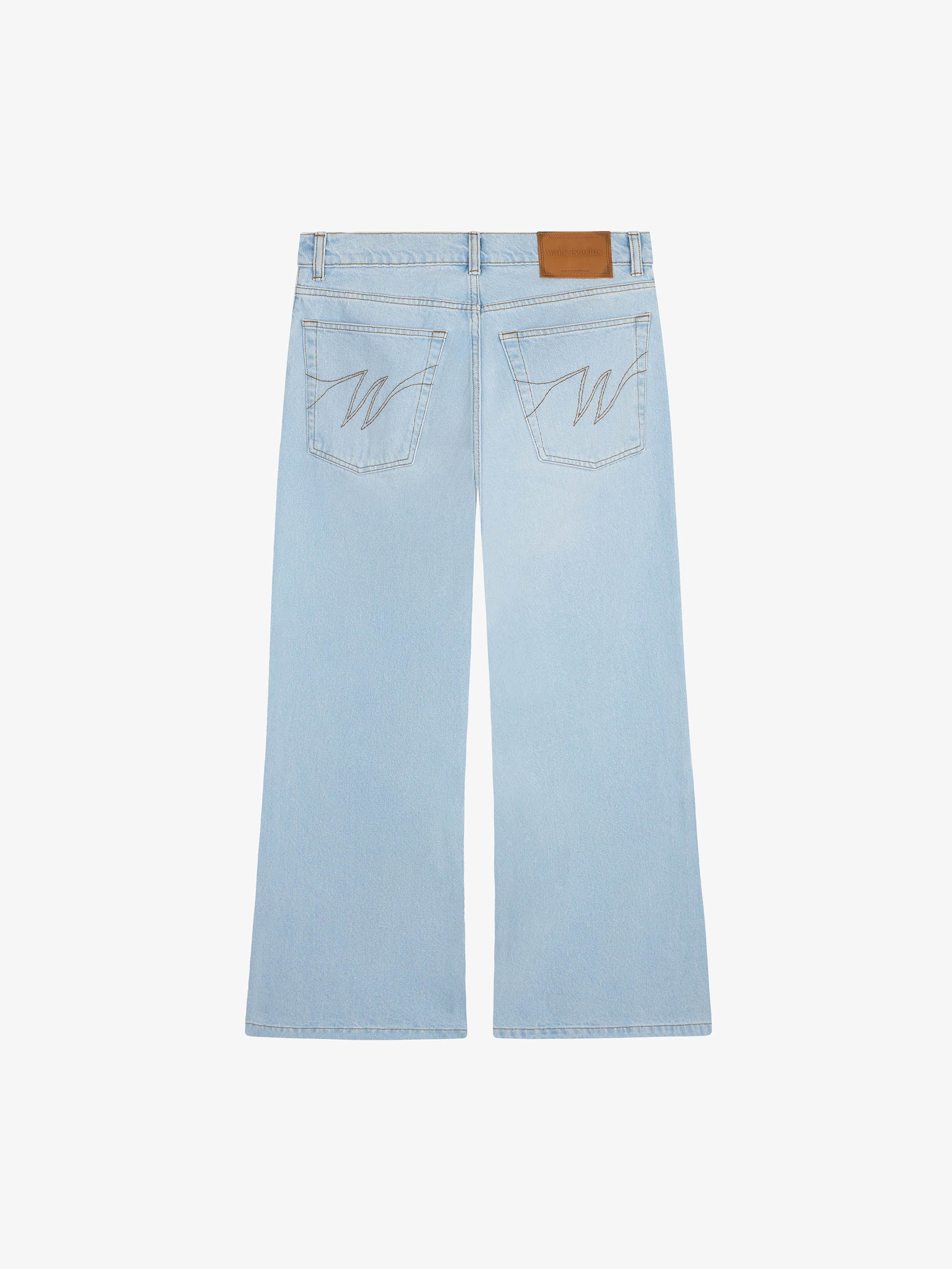 Le pantalon flare en denim clair délavé - Image 2