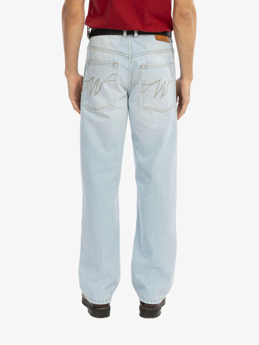 Le pantalon regular en denim clair délavé - Image 6