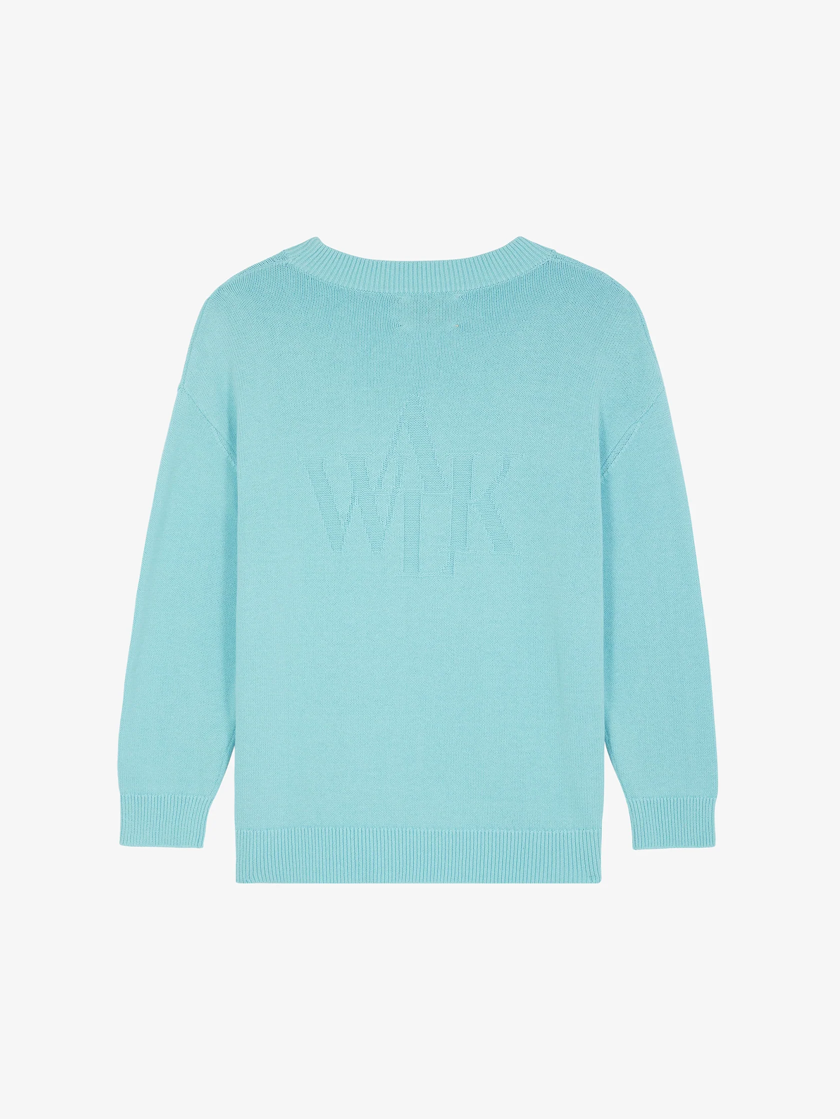 Le pull en maille bleu glacier - Image 2