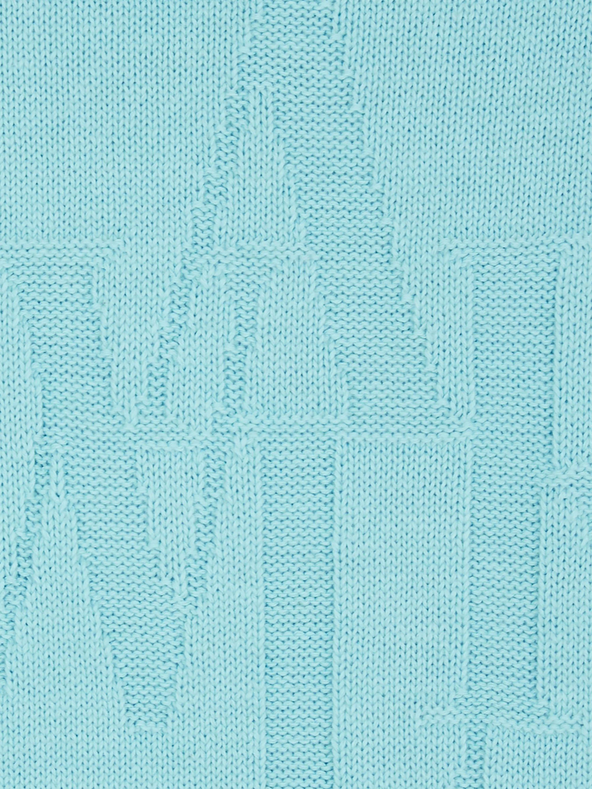 Le pull en maille bleu glacier - Image 4