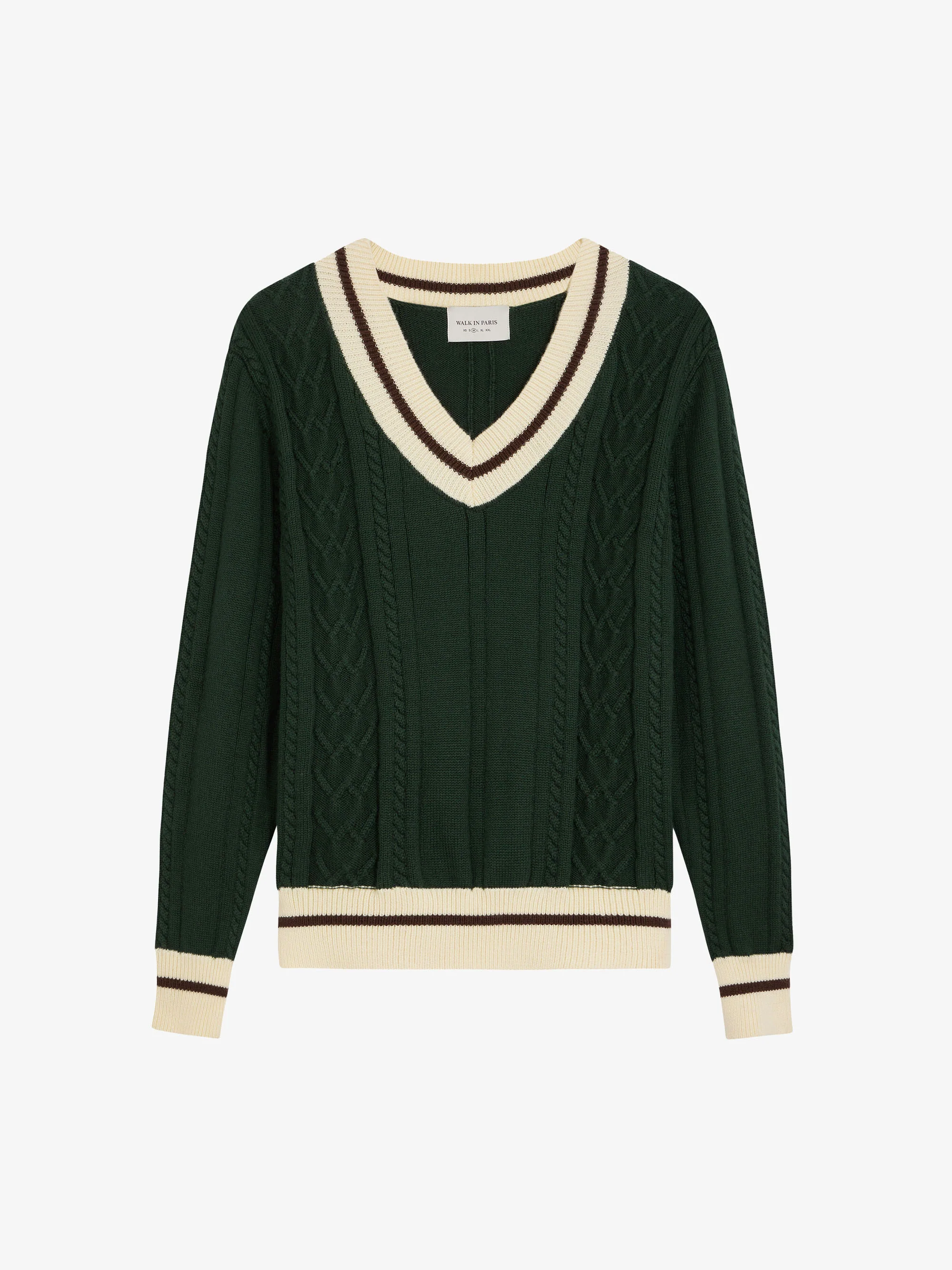 Le pull en maille vert - Image 2