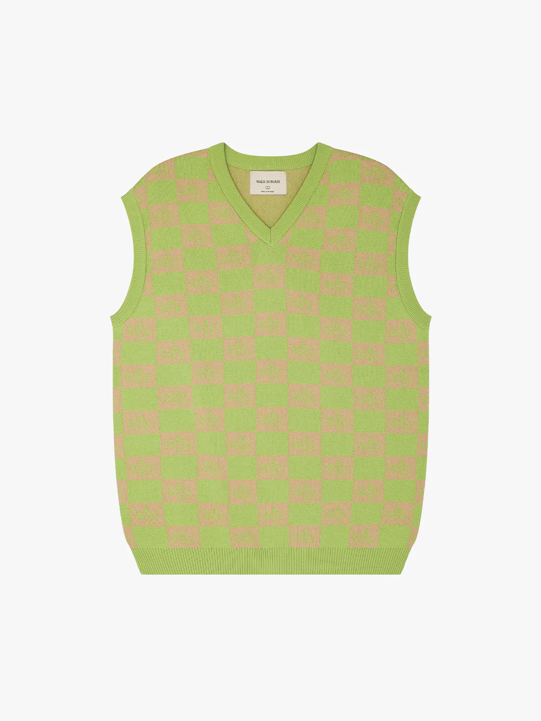 Le pull sans manches damier - Image 2