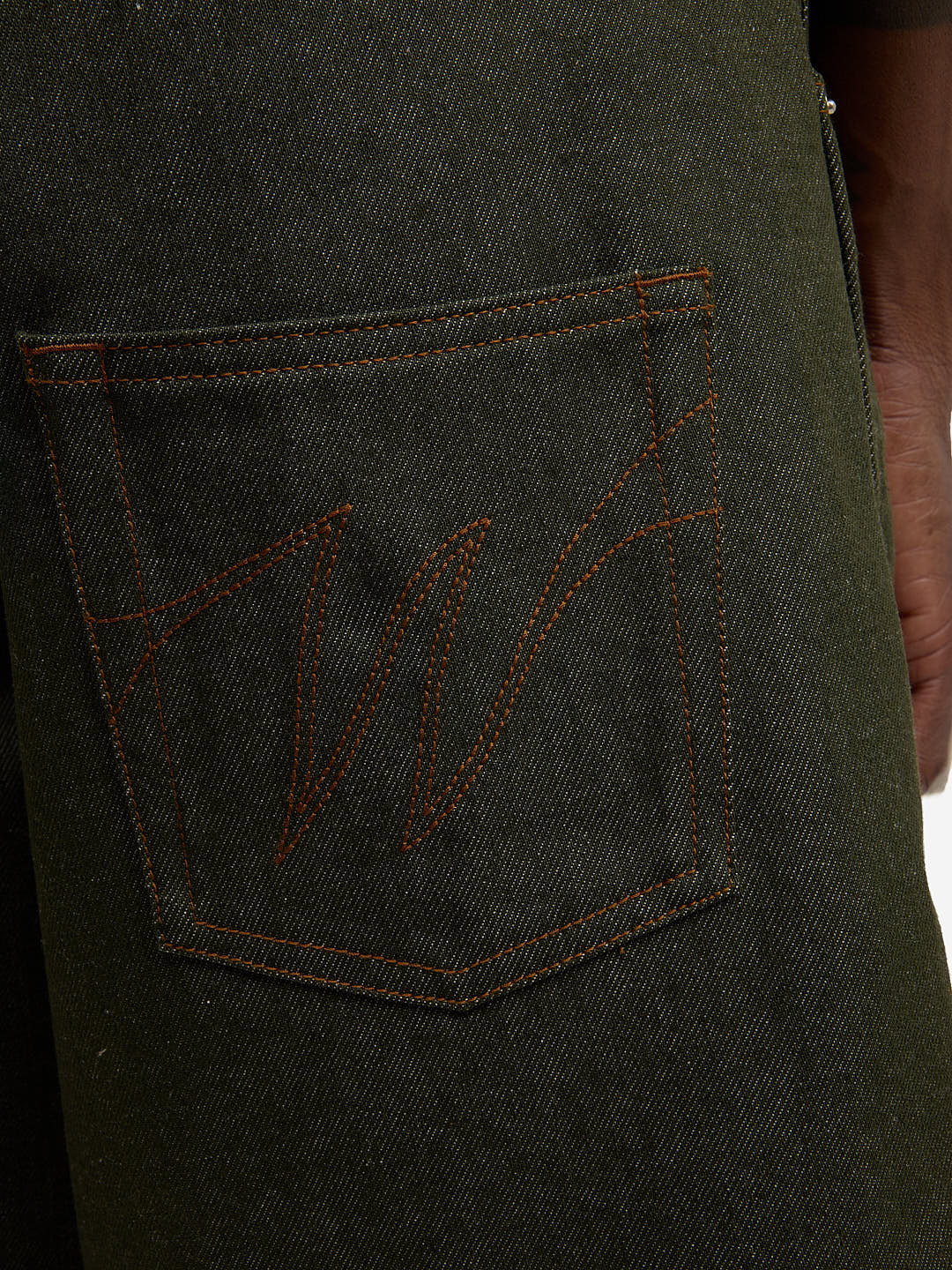 Le short baggy en denim brut vert - Image 11