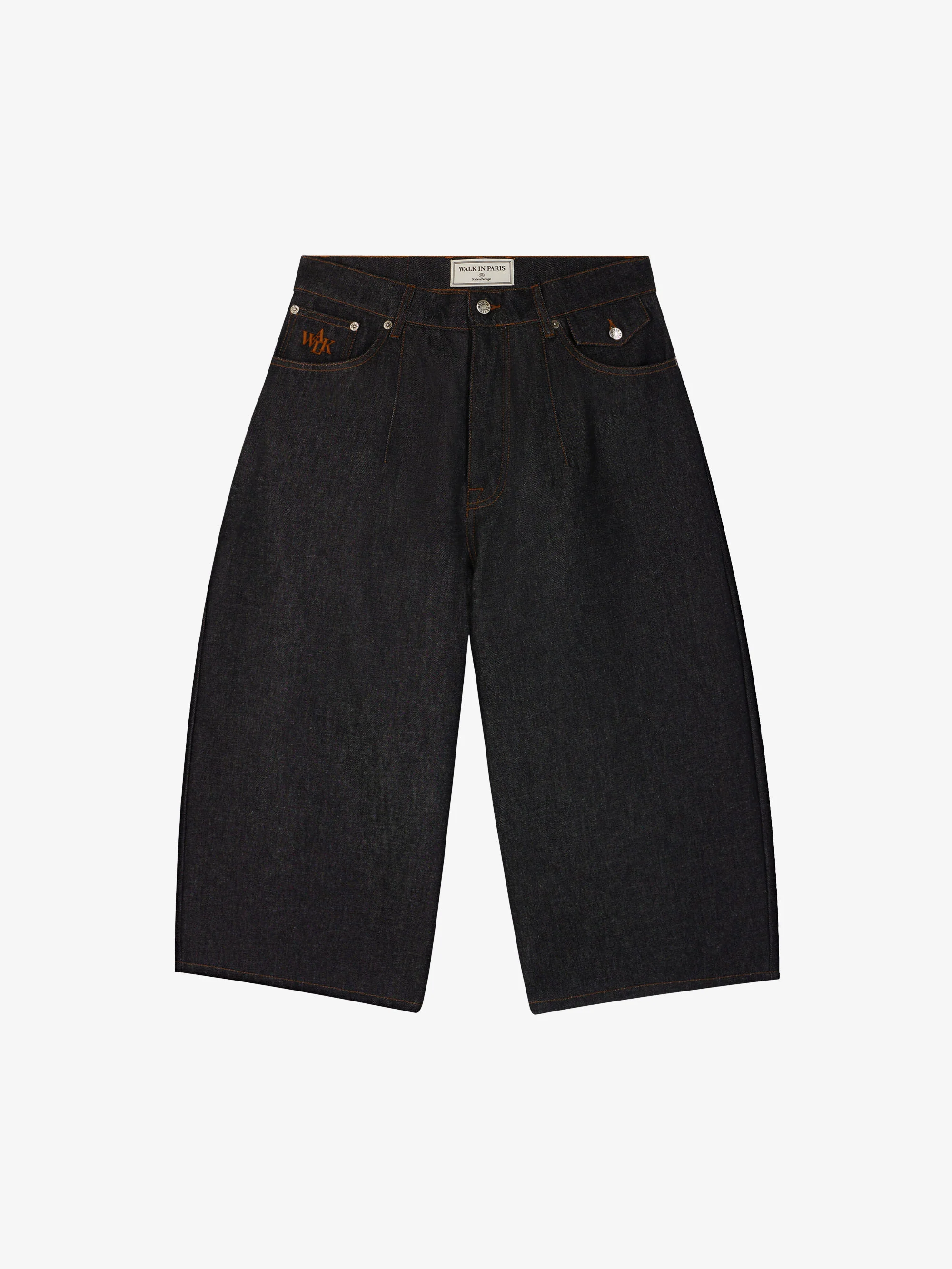 Le short ballon en denim brut