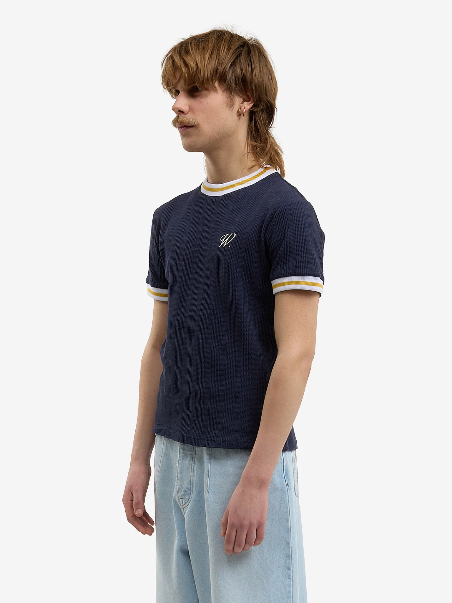 Le t-shirt en maille bleu - Image 3