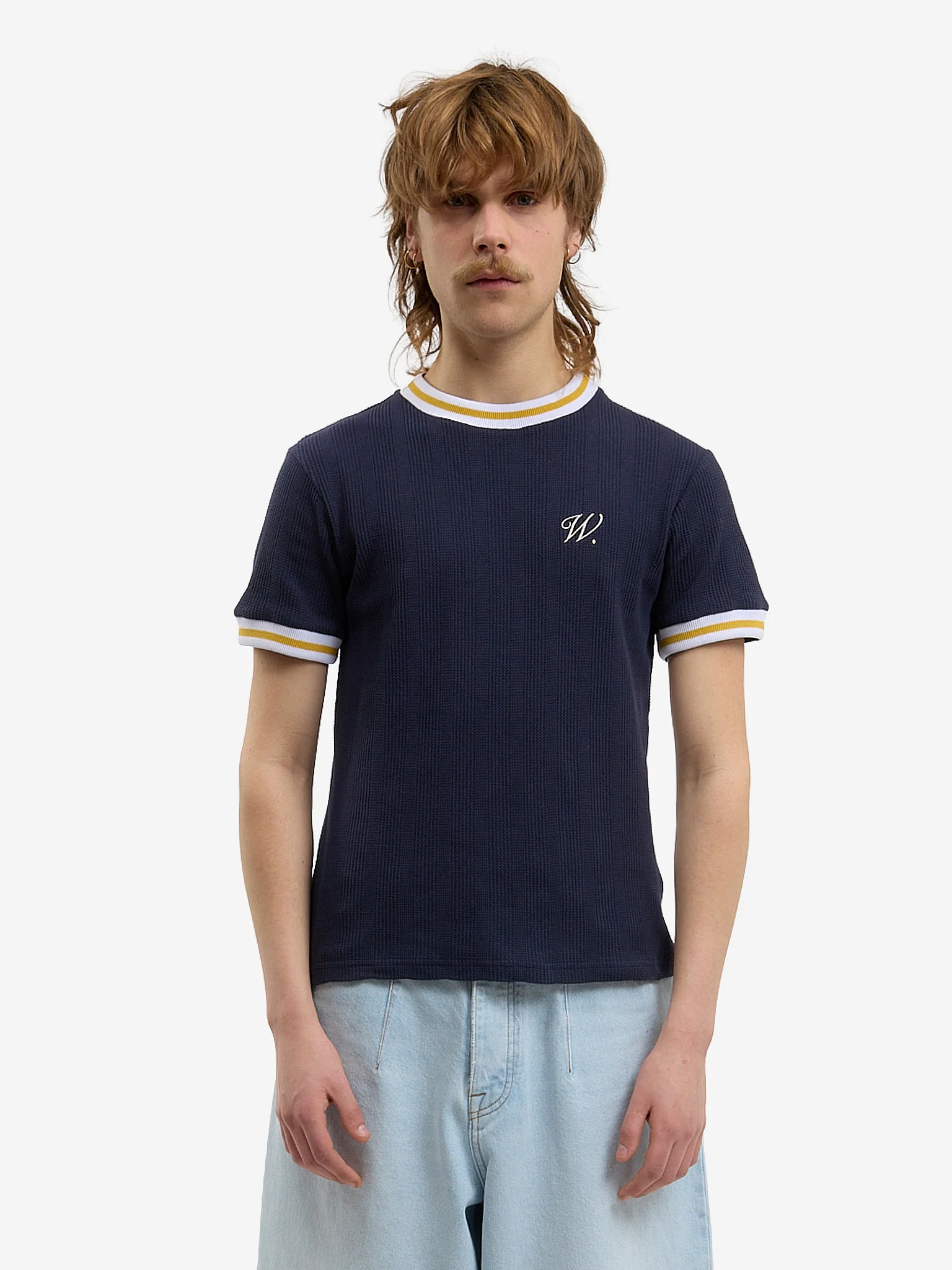 Le t-shirt en maille bleu - Image 4