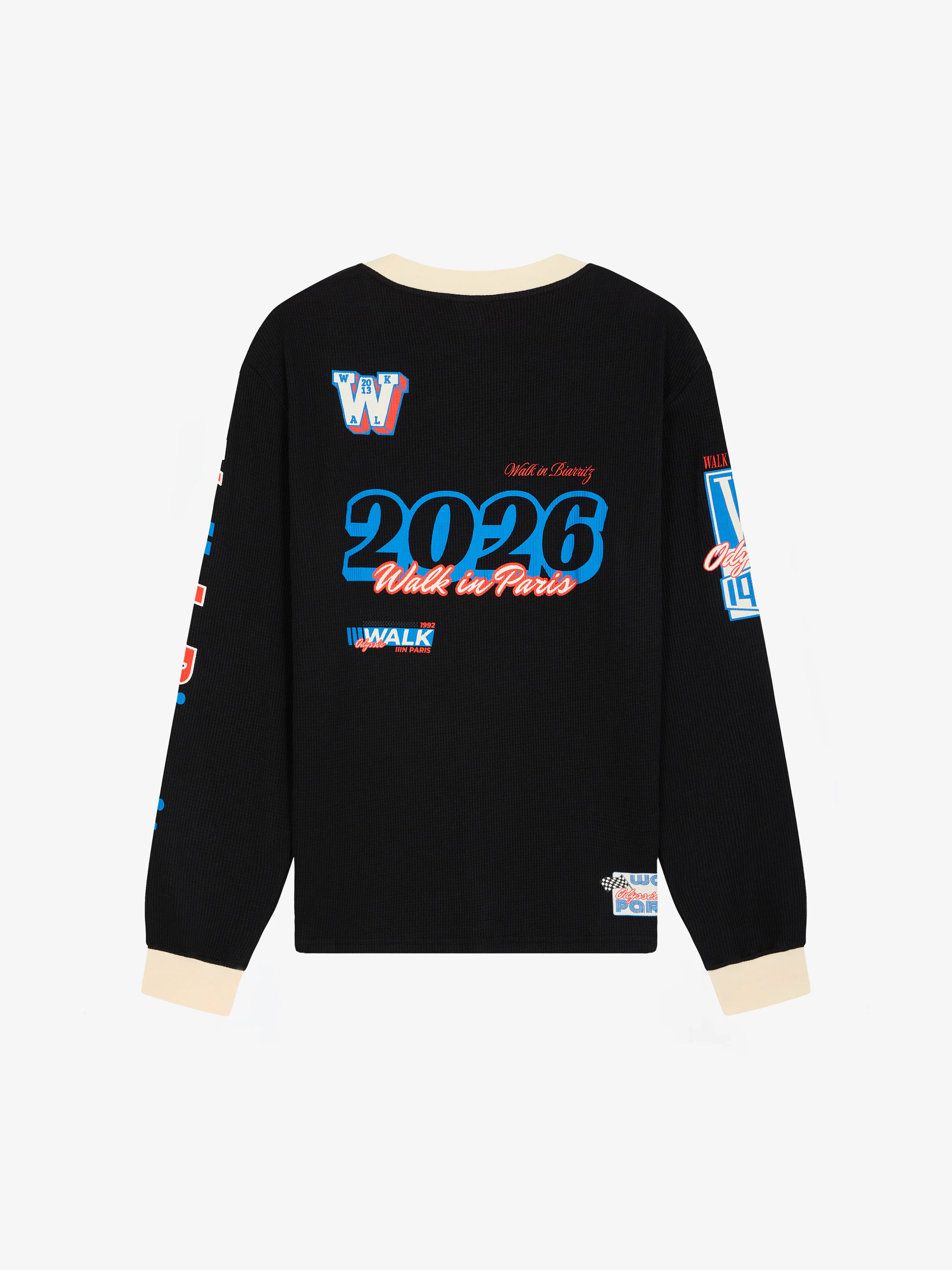 Le t-shirt manches longues "Walk in Biarritz" Motor Racing noir - Image 2