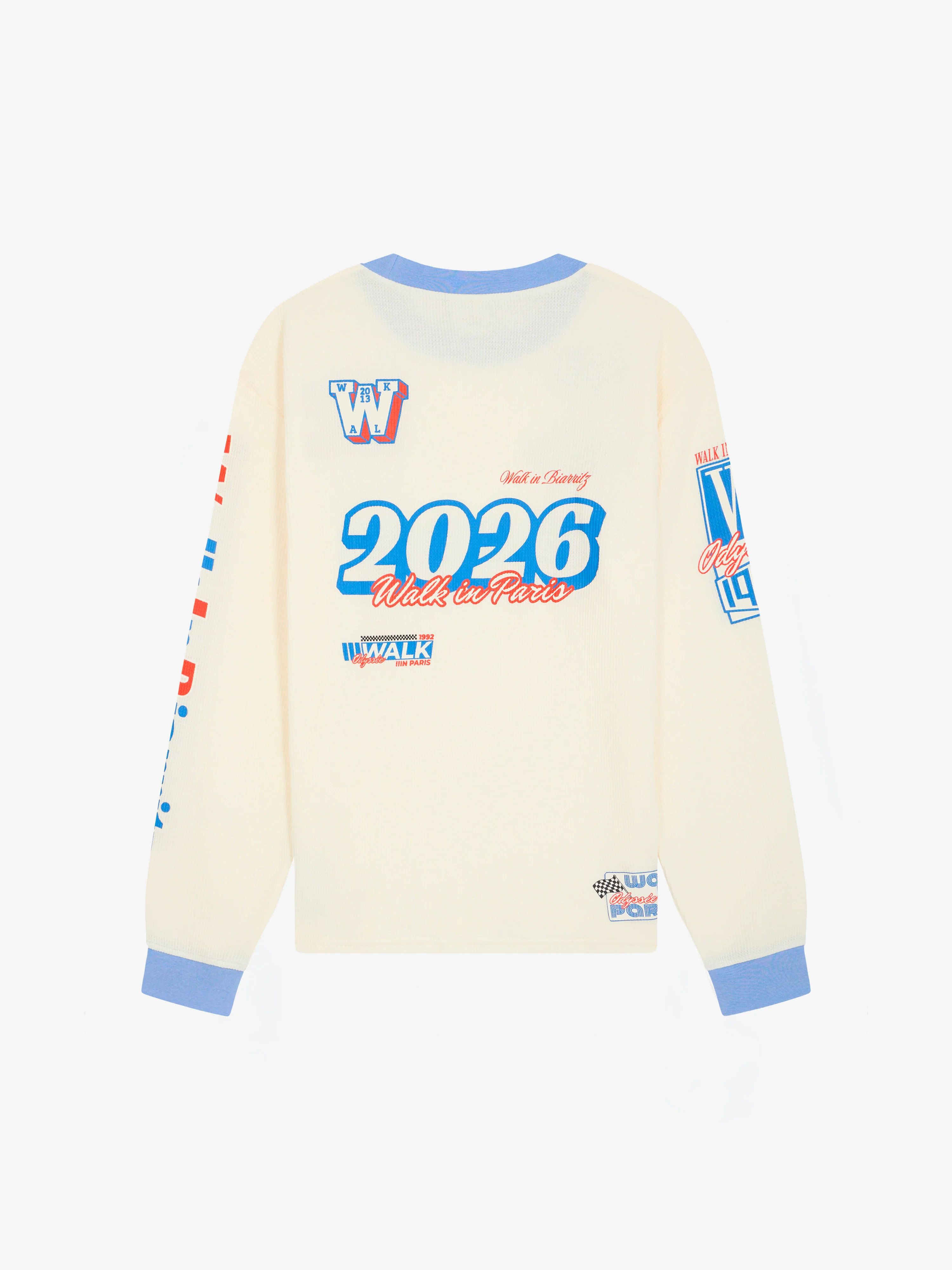 Le t-shirt manches longues "Walk in Biarritz" Motor Racing sable - Image 2