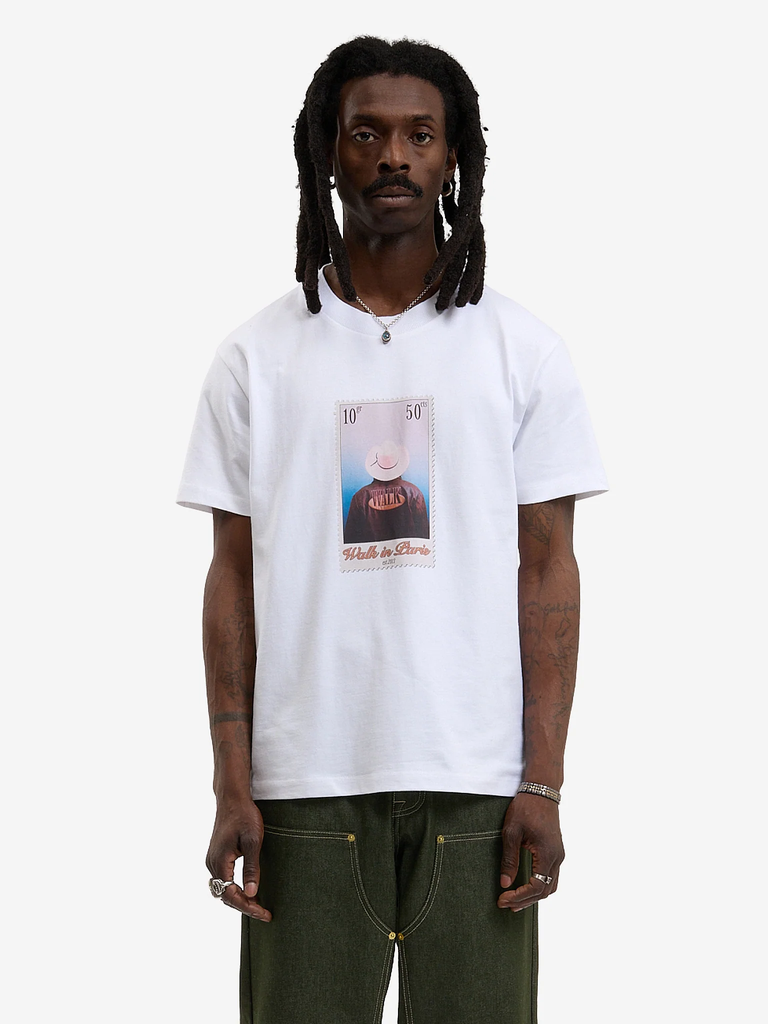 Le t-shirt timbre "Veste en cuir" - Image 2