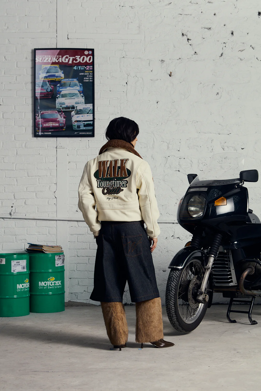 Walk in Paris X Schott NYC ® - La flight jacket beige Youngtimer - Image 9