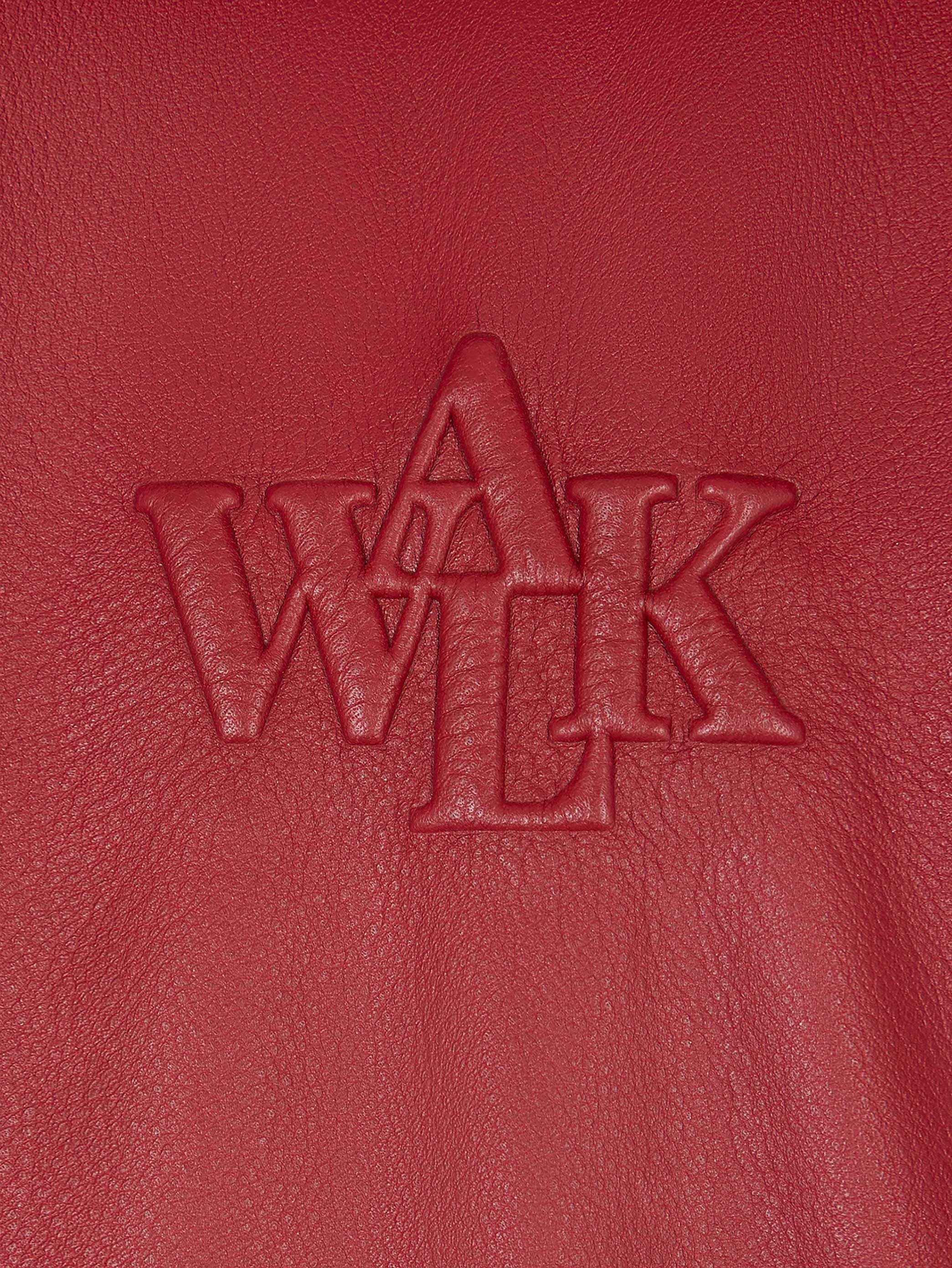 Walk in Paris X Schott NYC ® - La flight jacket rouge - Image 4