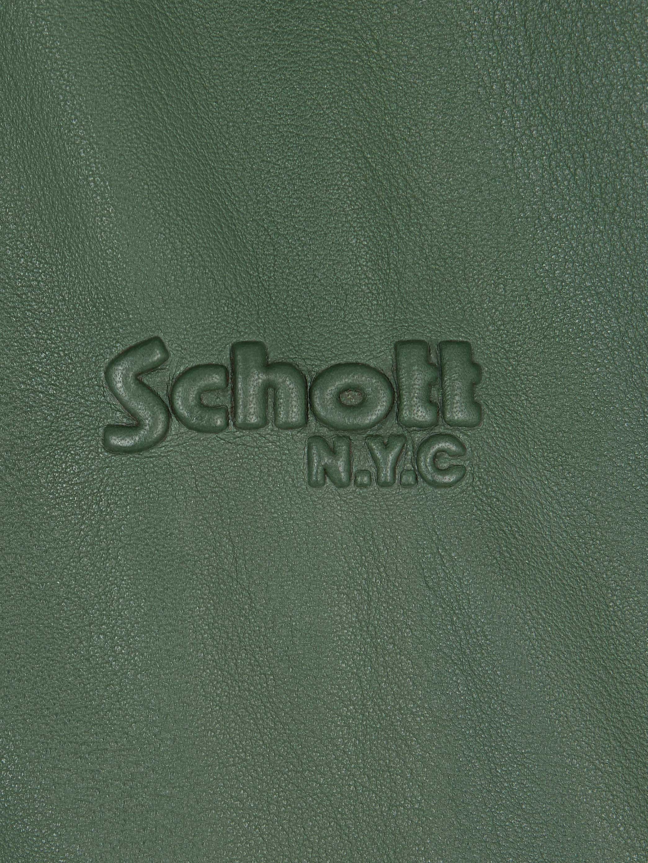 Walk in Paris X Schott NYC ® - La flight jacket verte - Image 4