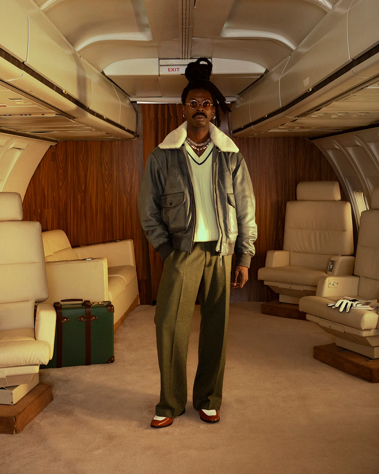 Walk in Paris X Schott NYC ® - Flight jacket grise - Image 6